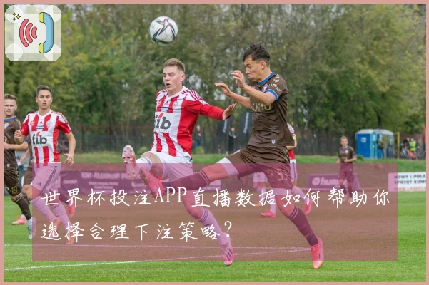 世界杯投注APP直播数据如何帮助你选择合理下注策略？